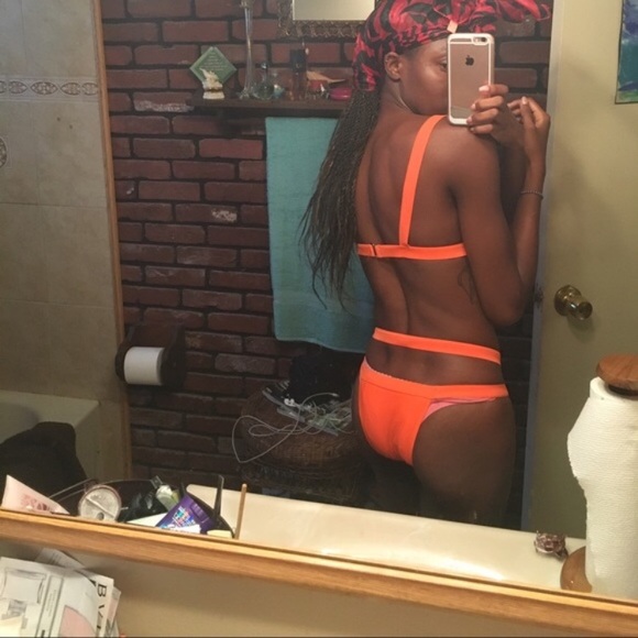 Neon Orange Bikini - Picture 3 of 3